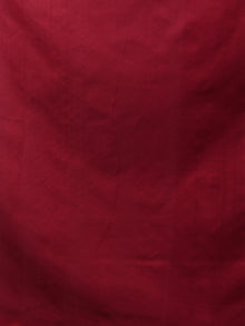 Indigo Maroon Ivory Ikat Handwoven Pochampally Cotton Saree - S031701914