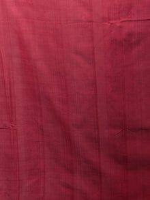 Royal Blue Maroon Ivory Double Ikat Handwoven Pochampally Cotton Saree - S031701919