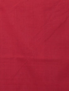 Indigo Ivory Maroon Double Ikat Handwoven Pochampally Cotton Saree - S031701921