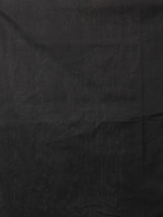 Ivory Black Red Telia Rumal Double Ikat Handwoven Pochampally Mercerized Cotton Saree - S031701927