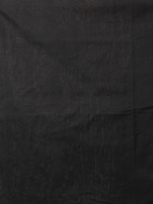 Ivory Black Red Telia Rumal Double Ikat Handwoven Pochampally Mercerized Cotton Saree - S031701927