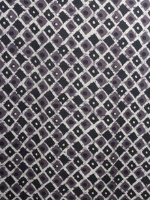 Beige Brown Hand Block Printed Elasticated Waist Straight Cotton Palazzo - P1117028