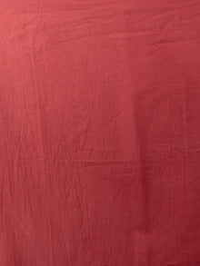 Black White Red Hand Shibori Dyed Cotton Saree - S031702012