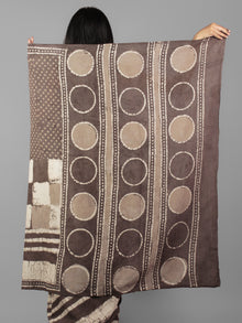Kashish Ivory Hand Block Printed in Natural Colors Cotton Mul Saree - S031702014