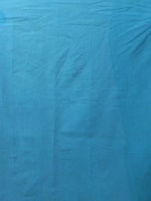 Black Arctic Blue Ivory Hand Shibori Dyed Cotton Saree - S031702018