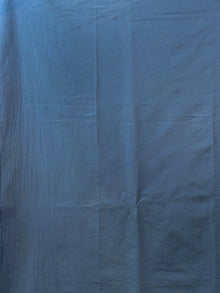 Peanut Brown Teal Blue Ivory Hand Shibori Dyed Cotton Saree - S031702020