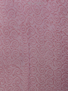 Lavender Pink Grey Hand Block Printed Chiffon Saree - S031702120