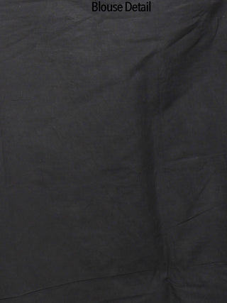 Black Ivory Shibori Dyed Cotton Saree - S031702230