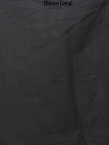Black Ivory Shibori Dyed Cotton Saree - S031702230