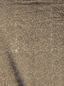 Kashish Dark Rust Ivory Hand Block Printed Cotton Saree In Natural Colors - S031702311