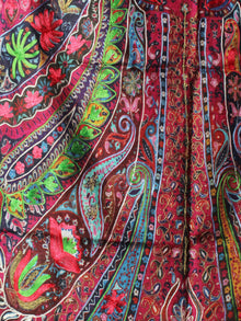 Multi Colour Digital Print Pure Wool Cashmere Stole from Kashmir - S6317101