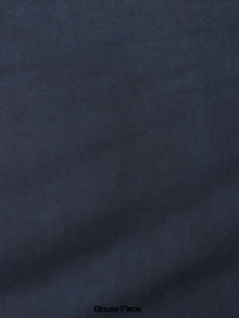Indigo Cotton Hand Block Printed Saree - S0317038