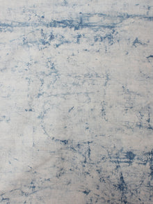 Indigo White Hand Printed Cotton Cambric Fabric Per Meter - F0916470