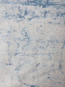 Indigo White Hand Printed Cotton Cambric Fabric Per Meter - F0916470