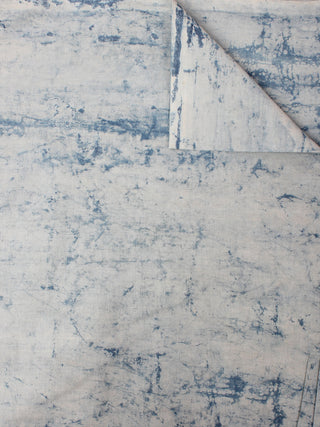 Indigo White Hand Printed Cotton Cambric Fabric Per Meter - F0916470