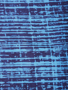 Indigo Blue Hand Block Printed Cotton Cambric Fabric Per Meter - F0916455