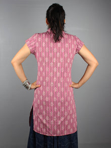 Pink Hand Block Printed Kurti- K0517005