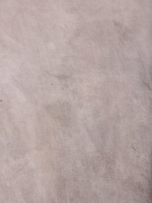 Pigeon Grey Ivory Hand Block Printed in Natural Colors Cotton Mul Saree - S03170632