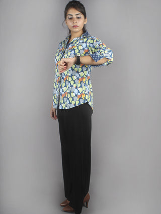 Multi Color Hand Block Printed Shirt- S3517007