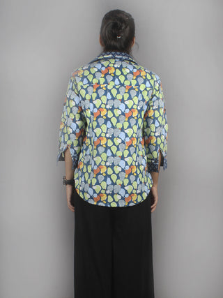 Multi Color Hand Block Printed Shirt- S3517007