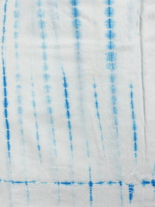 Sky Blue Ivory Hand Shibori Dyed Cotton Suit-Salwar Fabric With Chiffon Dupatta - S16281237