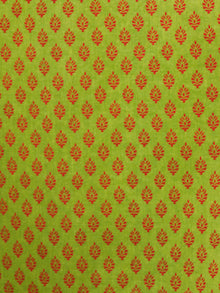 Lime Green Coral South Handloom Cotton Kurta With Embroidery Details - K163FXXX