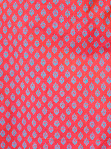 Coral Sky Blue South Handloom Cotton Kurta With Embroidery Details - K163FXXX