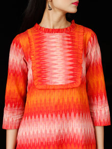 IKAT WAVE - Handwoven Ikat Cotton Dress - D330F1454