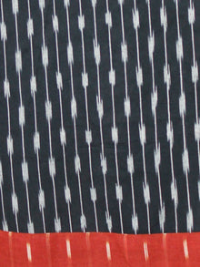 Rust Black Ivory Handloom Ikat Kurta  - K161F1460