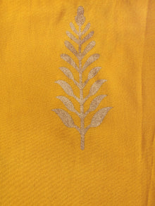 Yellow Gold Hand Block Printed Cotton Fabric Per Meter - F001F2000