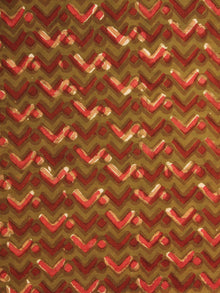 Multi Color Natural Dyed Hand Block Printed Cotton Fabric Per Meter - F0916246
