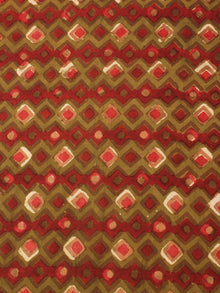 Multi Color Natural Dyed Hand Block Printed Cotton Fabric Per Meter - F0916247