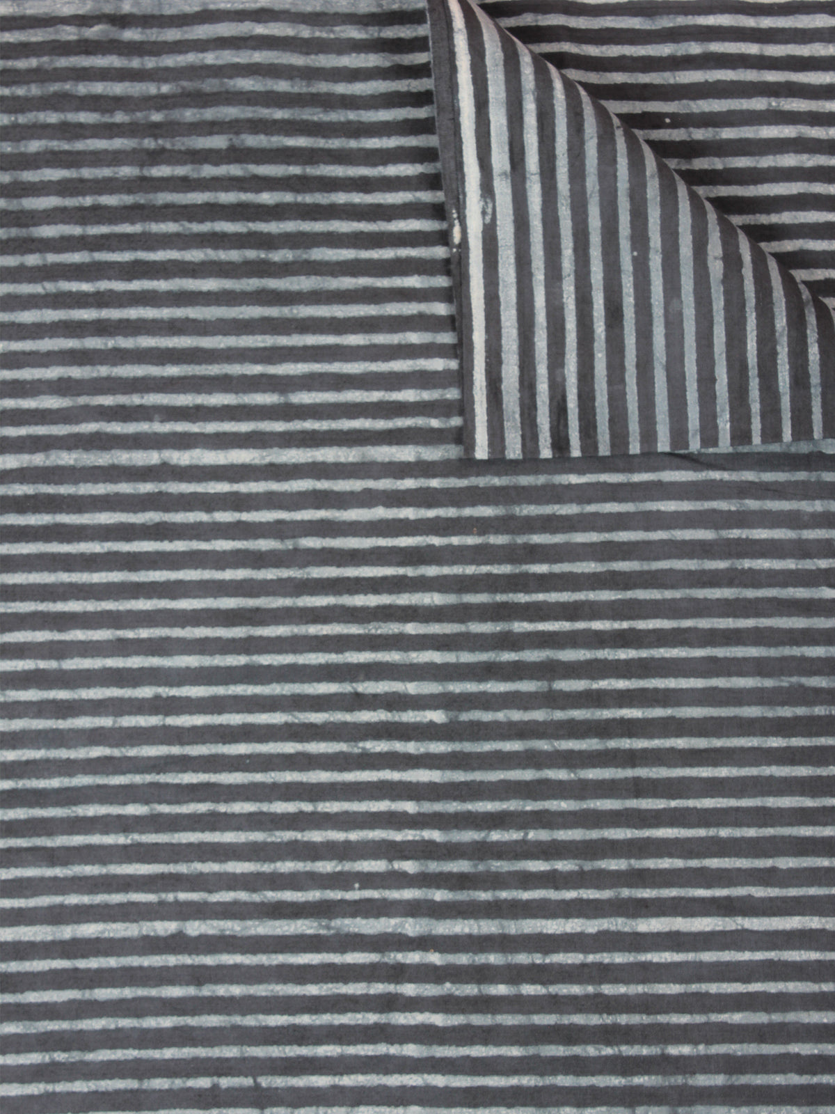 Grey Natural Dyed Hand Block Printed Cotton Fabric Per Meter - F0916250