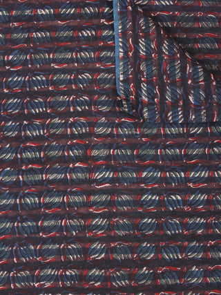 Multi Color Natural Dyed Hand Block Printed Cotton Fabric Per Meter - F0916251