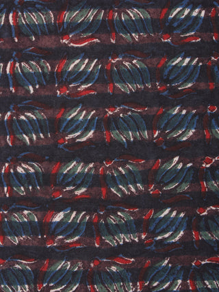 Multi Color Natural Dyed Hand Block Printed Cotton Fabric Per Meter - F0916251