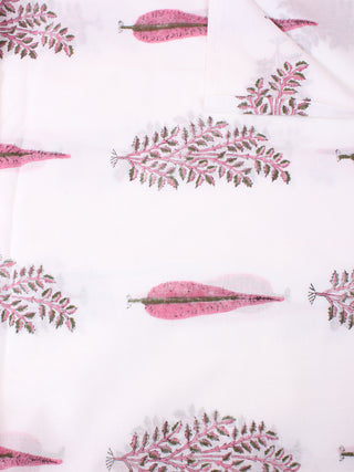 Multi Color Natural Dyed Hand Block Printed Cotton Fabric Per Meter - F0916259