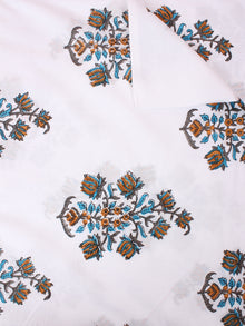 Multi Color Natural Dyed Hand Block Printed Cotton Fabric Per Meter - F0916262