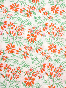 Multi Color Natural Dyed Hand Block Printed Cotton Fabric Per Meter - F0916263