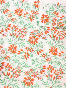 Multi Color Natural Dyed Hand Block Printed Cotton Fabric Per Meter - F0916263