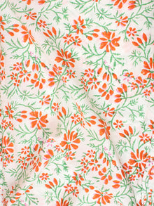 Multi Color Natural Dyed Hand Block Printed Cotton Fabric Per Meter - F0916263