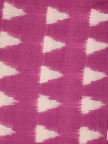 Levander  Ivory Pochampally Hand Weaved Double Ikat Traingular Fabric Per Meter - F002F827