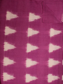 Levander  Ivory Pochampally Hand Weaved Double Ikat Traingular Fabric Per Meter - F002F827