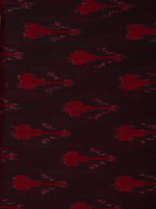 Green Red Shaded Pochampally Hand Weaved Ikat Mercerised  Fabric Per Meter - F002F836