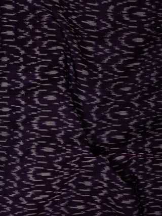 Purple Ivory Pochampally Hand Weaved Ikat Mercerised  Fabric Per Meter - F002F840