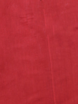 Maroon Ivory Hand Brushed Dabu Painted Maheshwari Silk Saree With Zari Border - S031702970