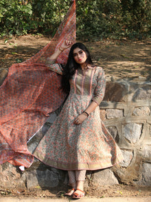 Jashn Falak - Set of Anarkali Kurta Pants & Dupatta - KS25E2387D