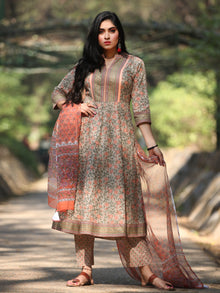 Jashn Falak - Set of Anarkali Kurta Pants & Dupatta - KS25E2387D
