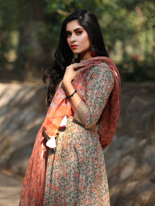 Jashn Falak - Set of Anarkali Kurta Pants & Dupatta - KS25E2387D