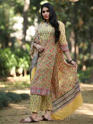 Rangrez Aaina - Set of Kurta Palazzo & Dupatta - KS58A2317D