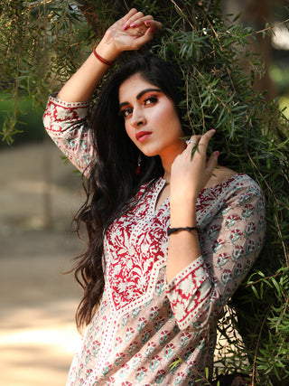 Jashn Noor - Set of Kurta Pants & Dupatta - KS78B2406D